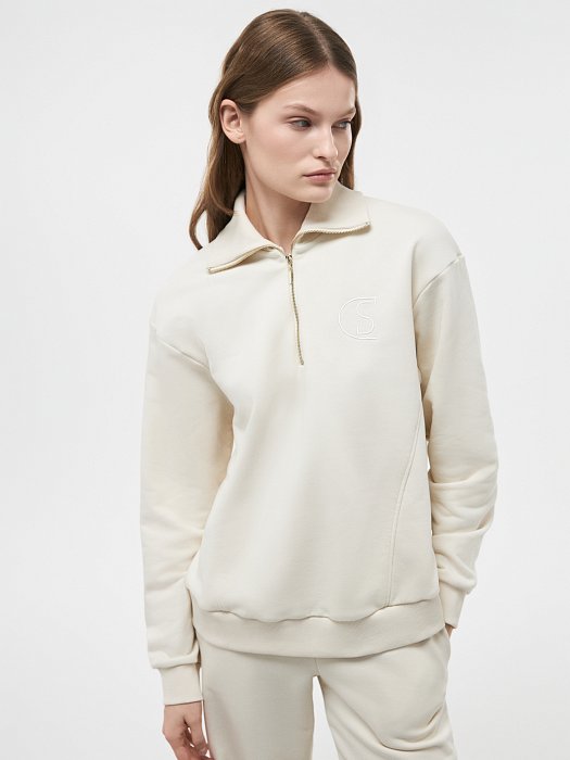 Свитшот с воротником на молнии: фото №2