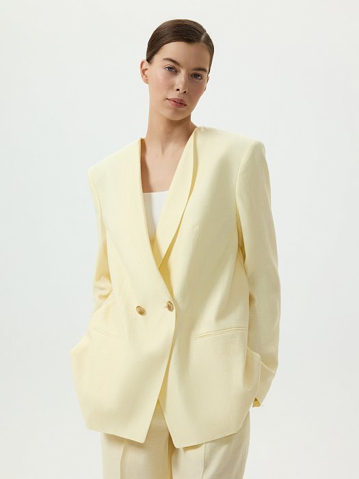 Жакет из конопляной ткани: фото №4