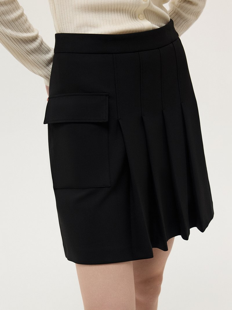 Расклешенная юбка со складками