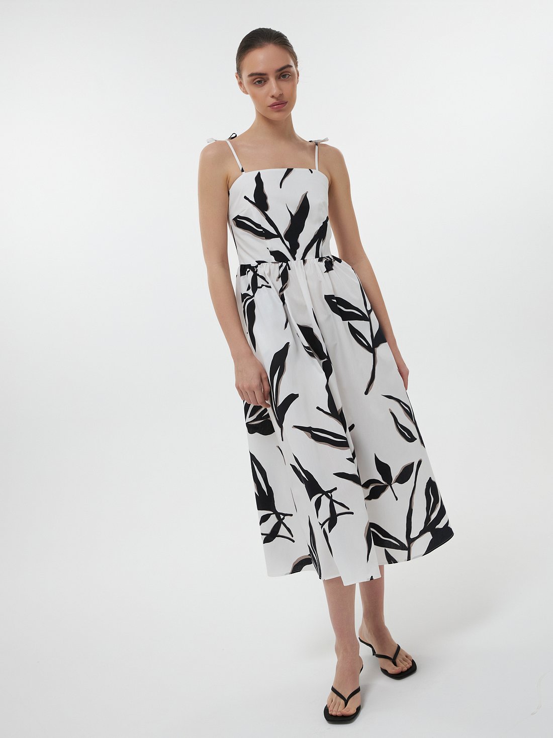 Платье-миди из хлопка: фото №1