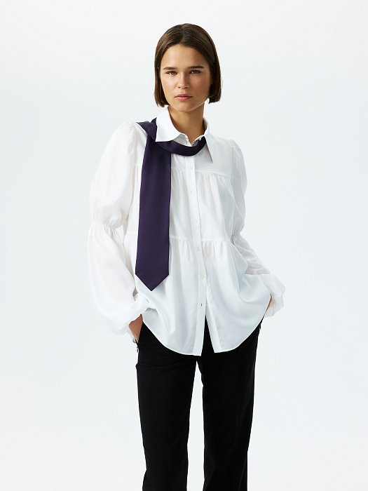 Ярусная блуза из лиоцелла: фото №5