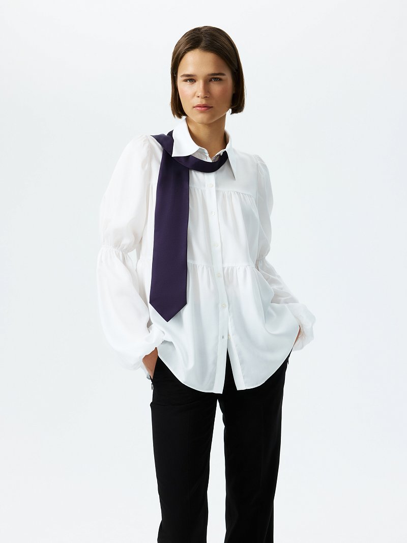 Ярусная блуза из лиоцелла