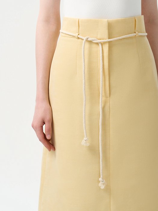 Юбка-миди со льном: фото №3