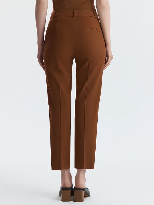 Укороченные брюки из вискозы: фото №5