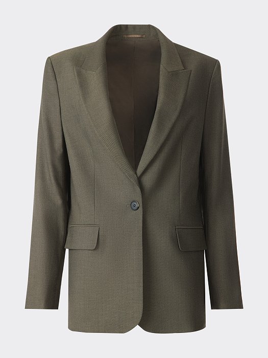 Прямой однобортный жакет: фото №7