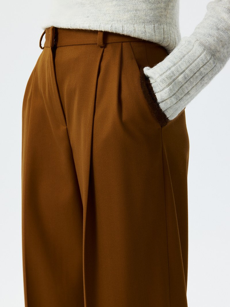 Широкие брюки с шерстью