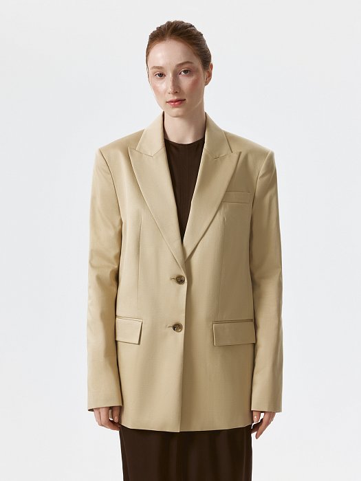 Прямой жакет из хлопка: фото №2