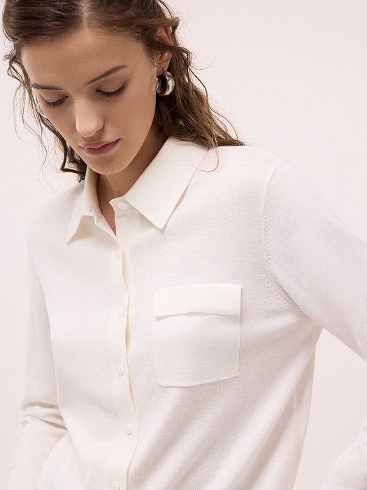 Кардиган в стиле рубашки: фото №4