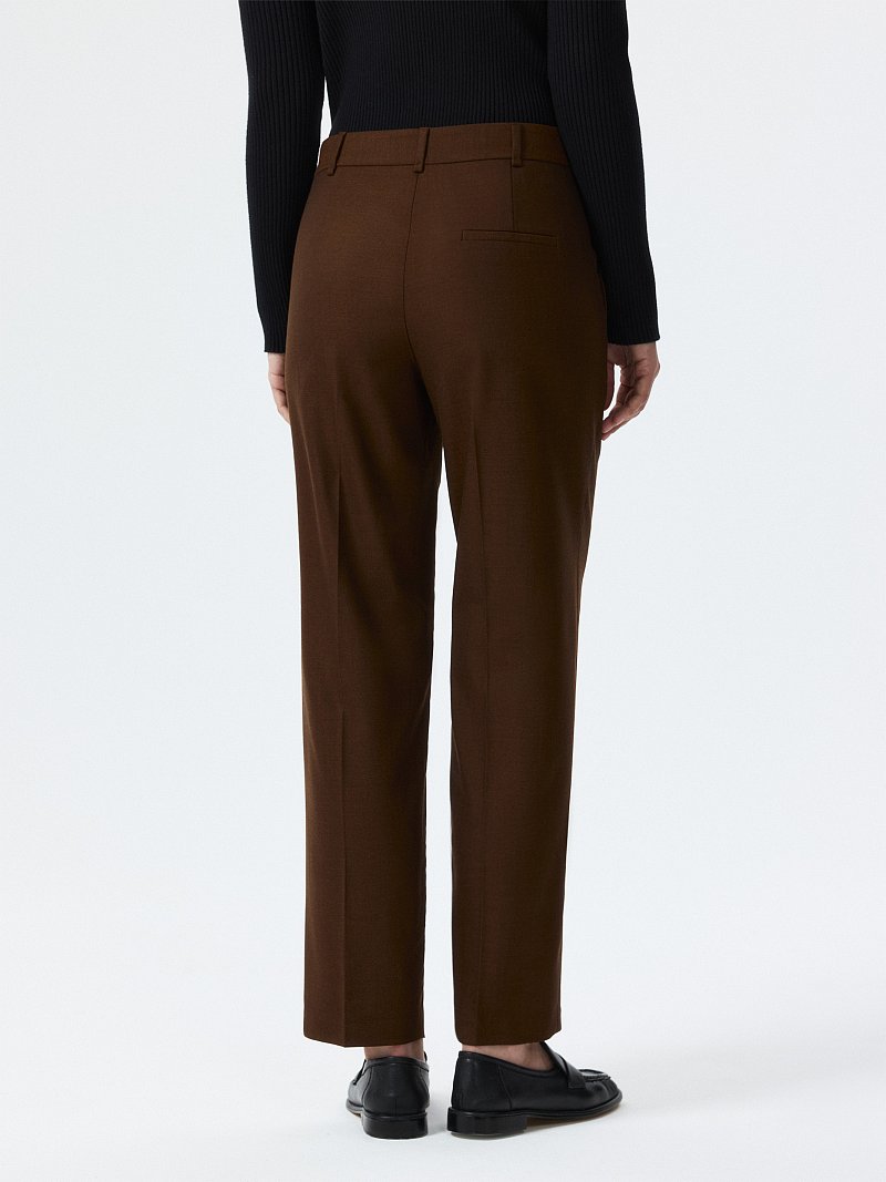 Укороченные брюки с шерстью