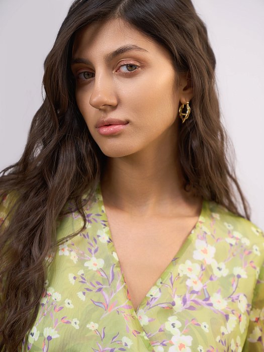 Шифоновое платье на запахе: фото №5