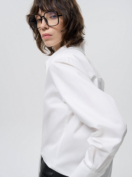 Удлиненная рубашка из хлопка: фото №5