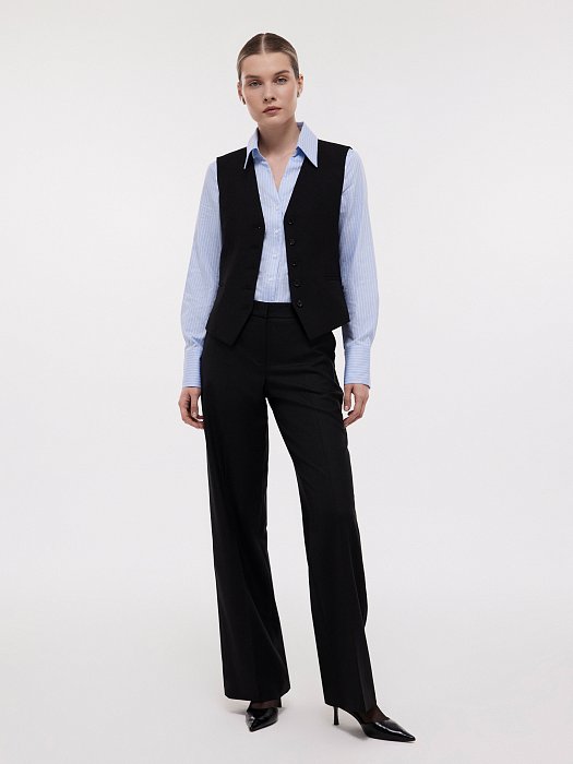 Однобортный жилет на пуговицах: фото №5