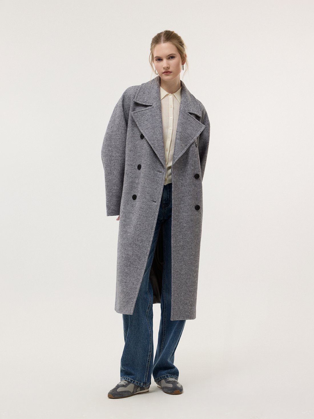 Пальто из букле с шерстью: фото №1