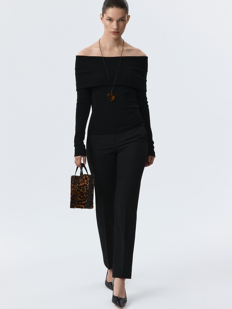 Зауженные брюки со стрелками