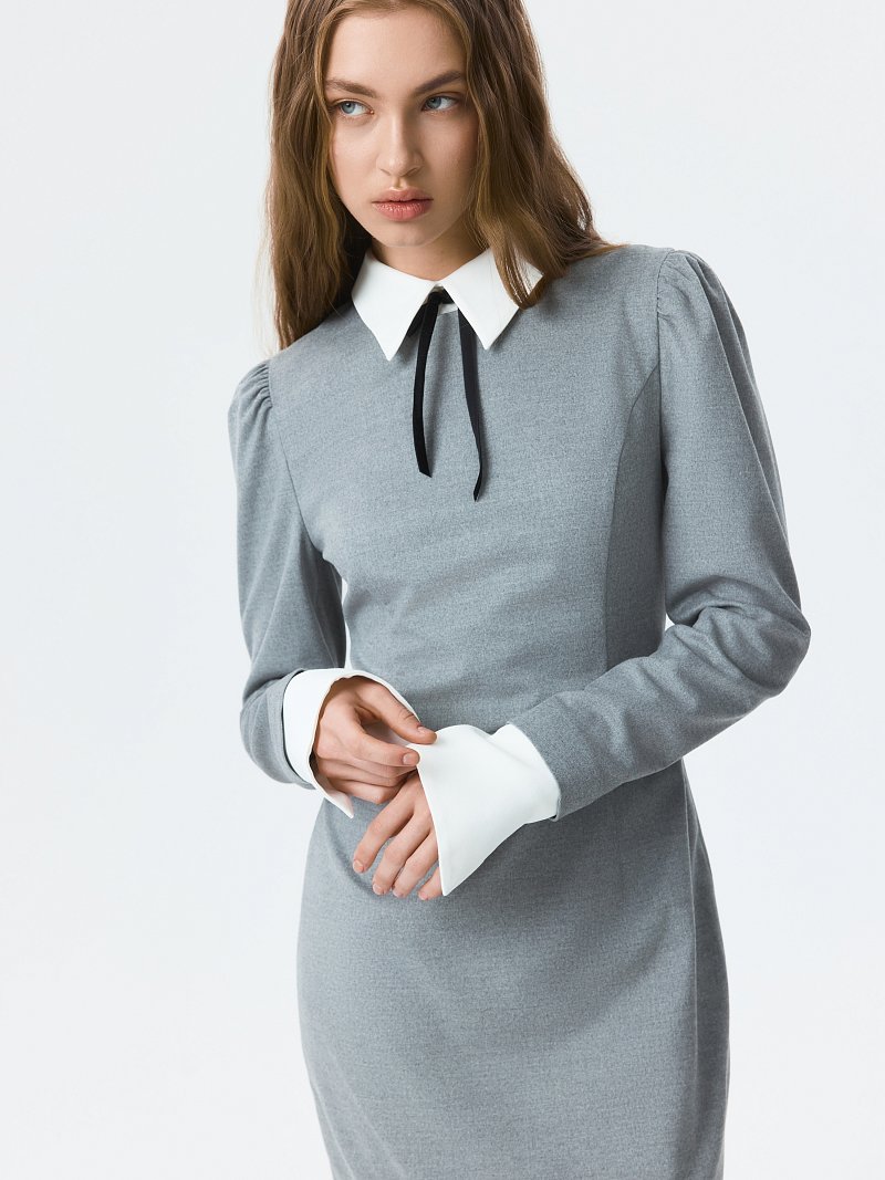 Платье-футляр со съемными деталями