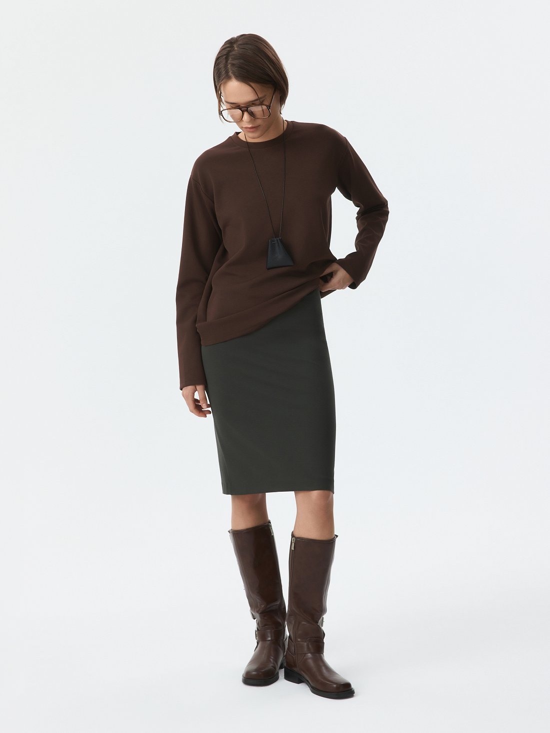 Юбка-карандаш из трикотажа: фото №1