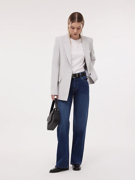 Удлиненный жакет на пуговице: фото №5