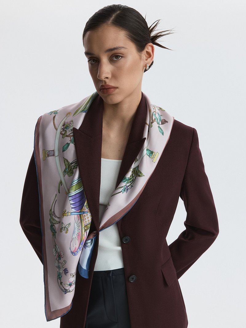 Платок с натуральным шелком