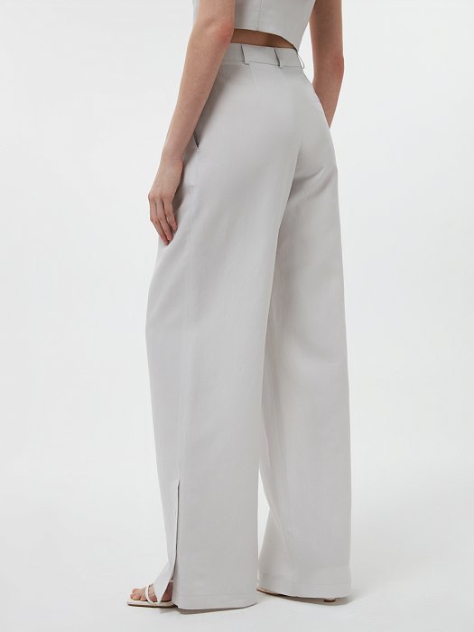 Широкие брюки со льном: фото №3