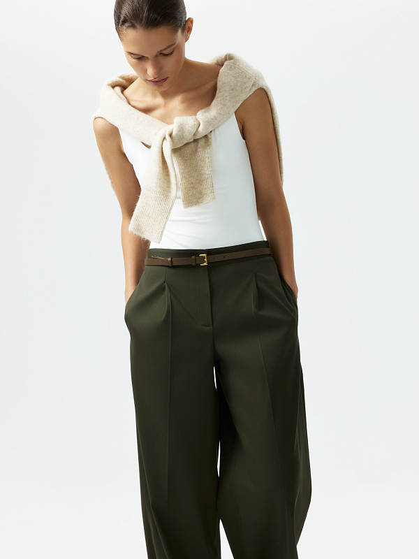 Широкие брюки со стрелками