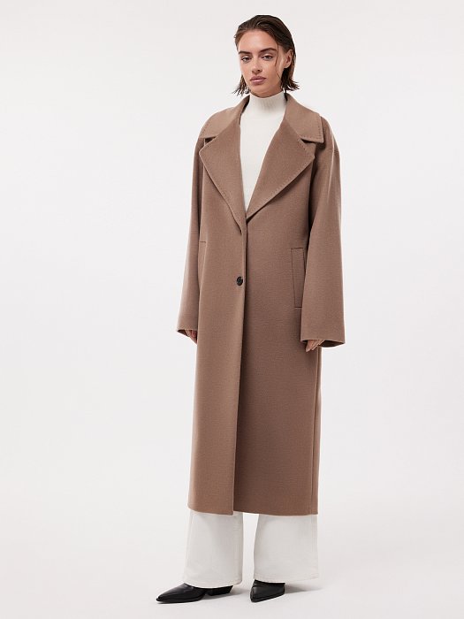 Пальто оверсайз с шерстью: фото №4