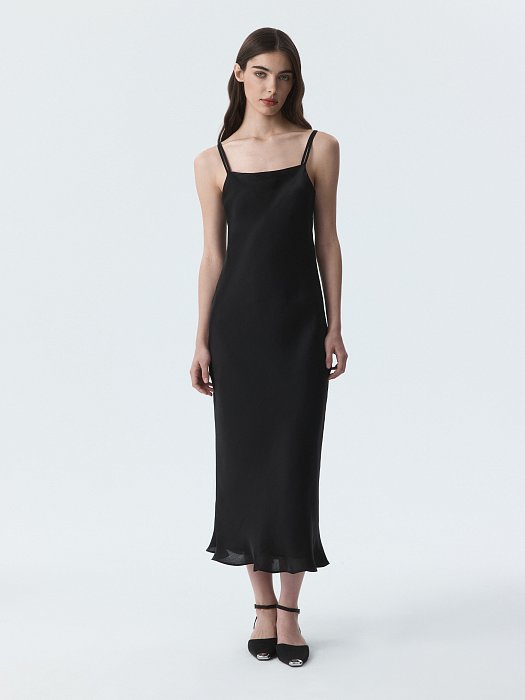 Платье-комбинация из искусственного шелка: фото №7