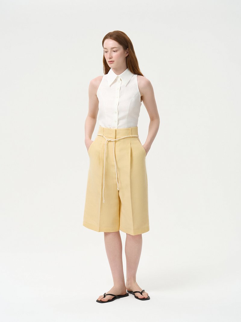 Бермуды со льном