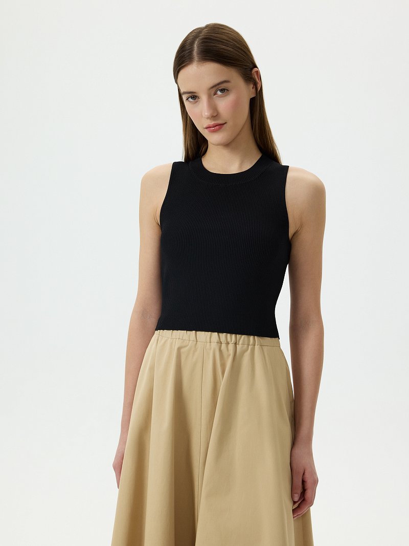 Укороченный топ из вискозы