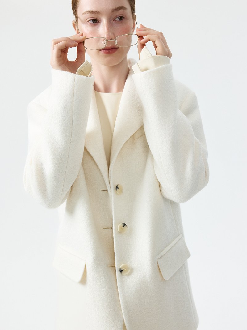 Полупальто с шерстью