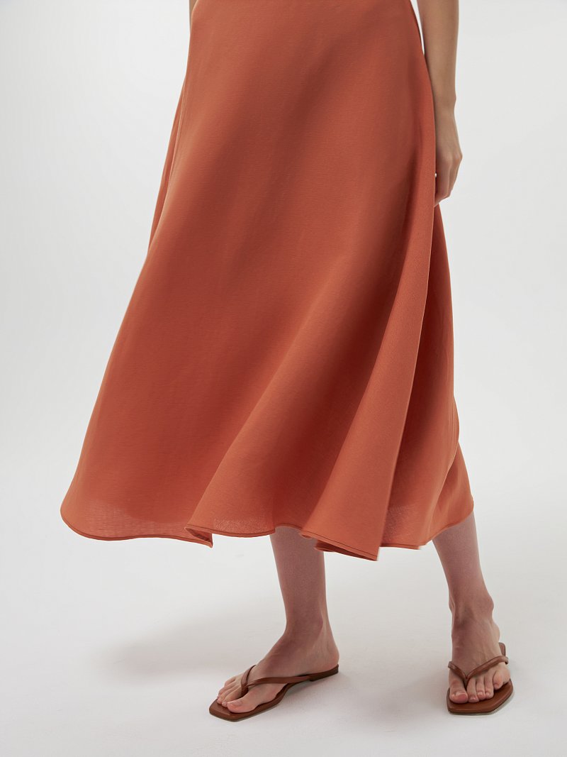 Сарафан из смесового льна