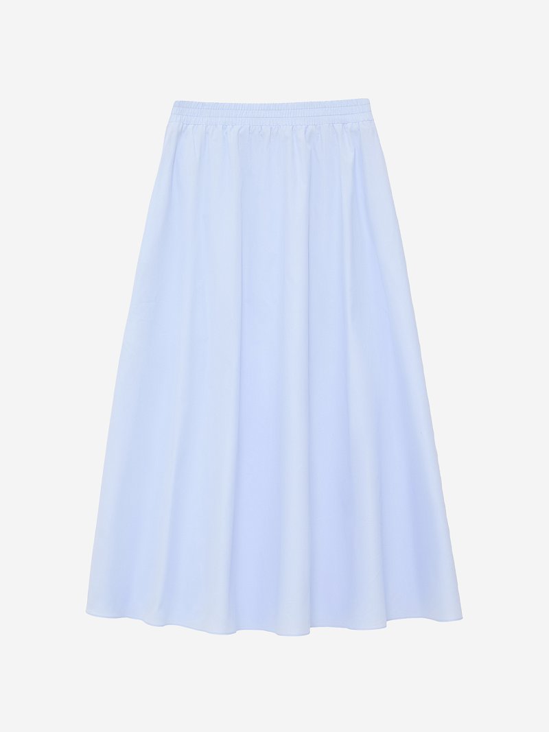 Хлопковый костюм с юбкой