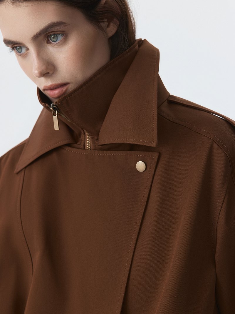 Объемная куртка из хлопка