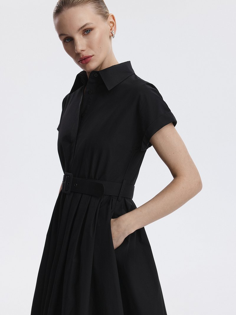 Платье-рубашка из хлопка