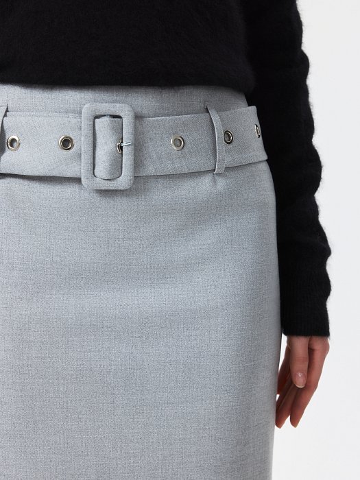 Юбка-карандаш с ремнем : фото №3