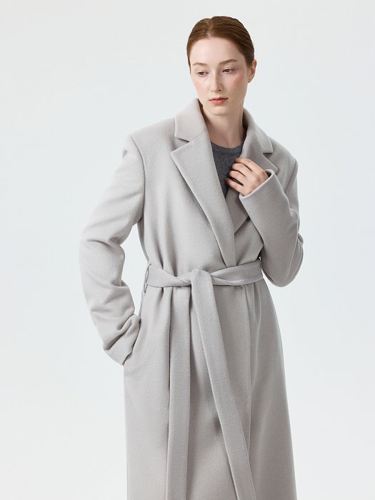 Прямое пальто из шерсти и кашемира (Р158): фото №2