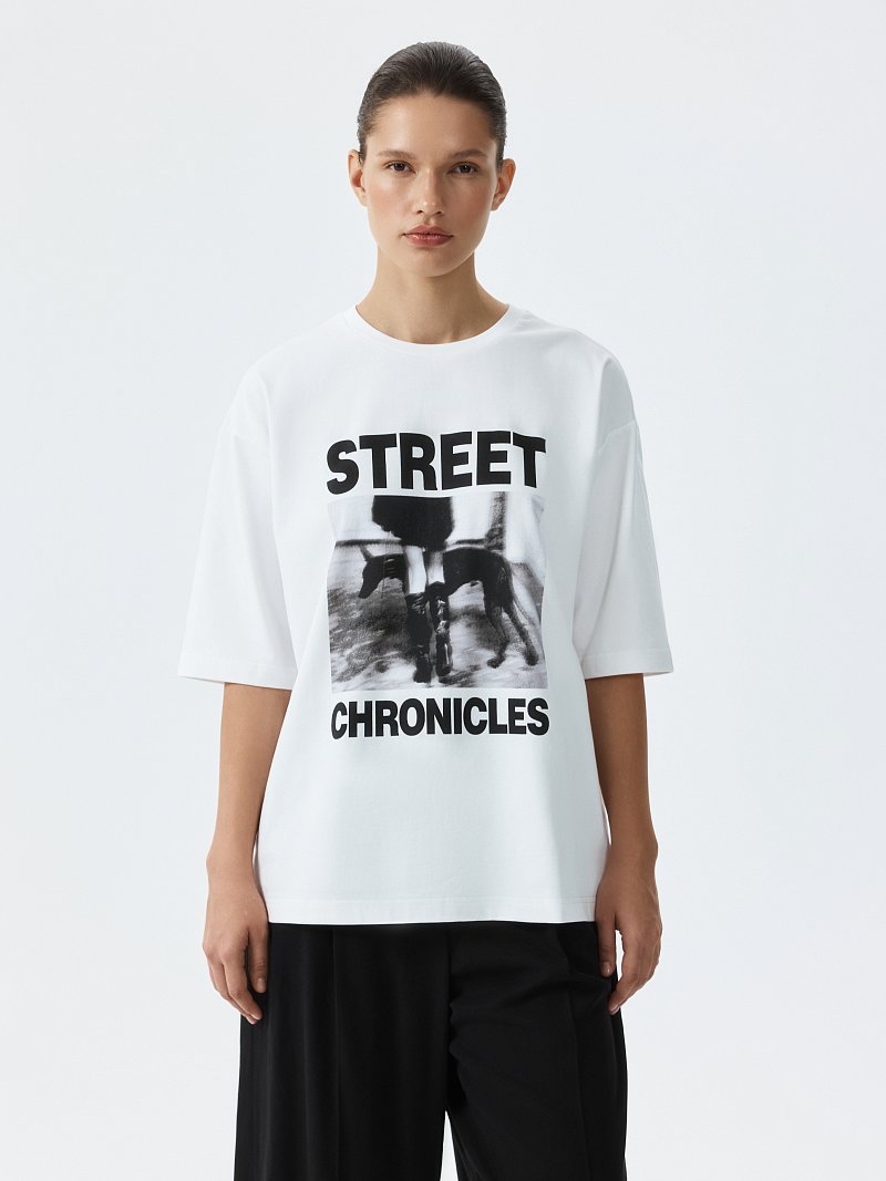 Футболка с принтом