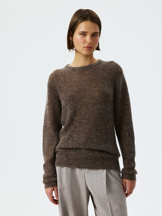 Джемпер с мохером и пайетками: фото №3