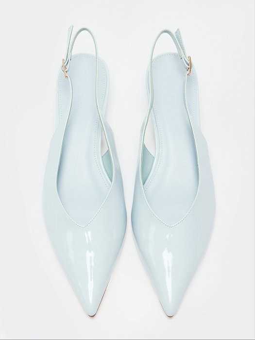 Лаковые туфли с открытой пяткой: фото №2