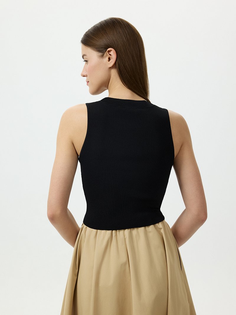 Укороченный топ из вискозы