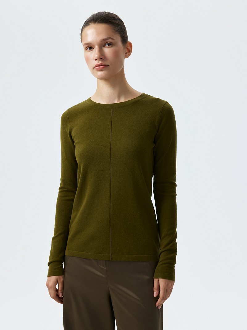 Лонгслив из вискозы и хлопка