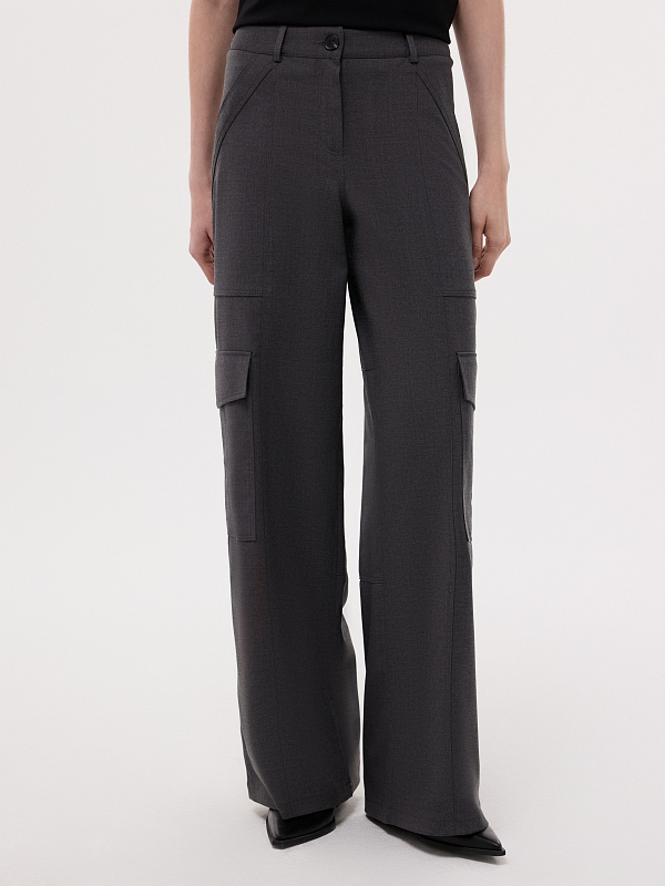 Брюки-карго с патами