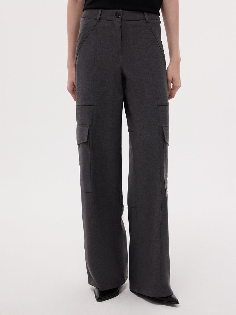 Брюки-карго с патами