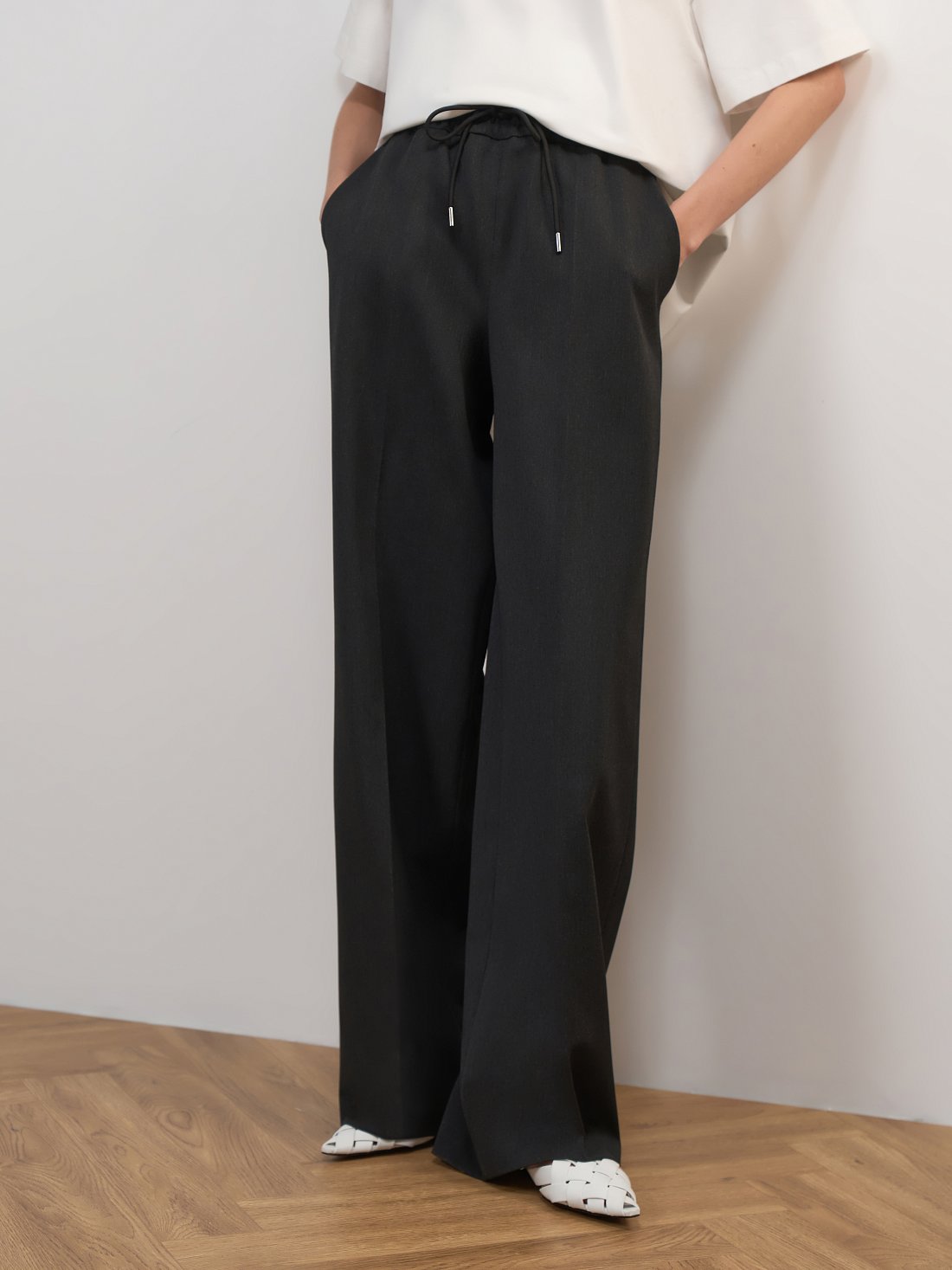 Широкие брюки на кулиске: фото №1