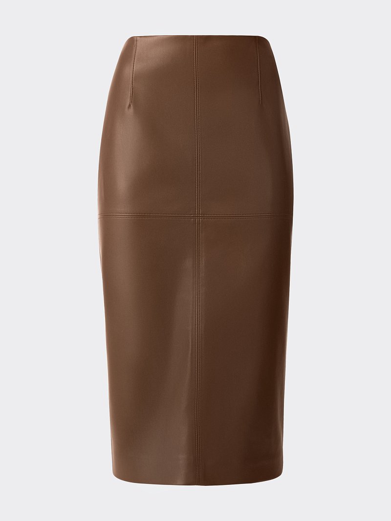 Юбка-карандаш из экокожи 