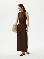 Атласное платье-макси