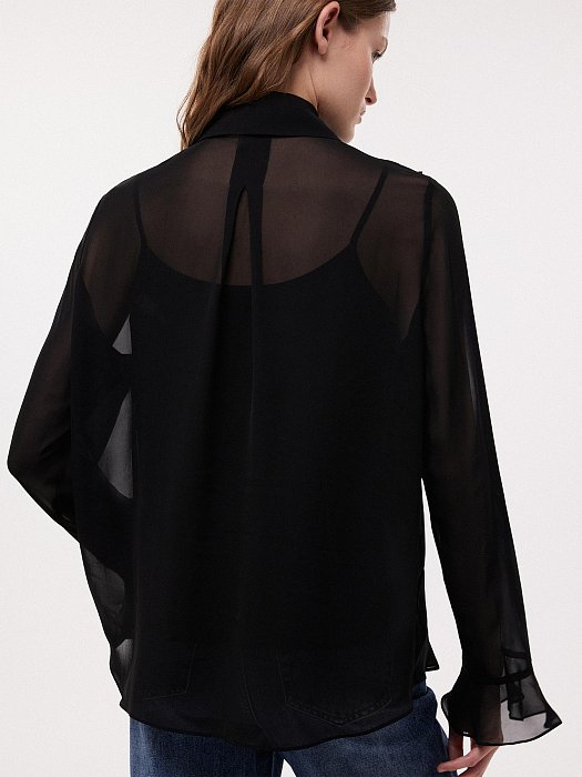 Блуза со съемным бантом: фото №3