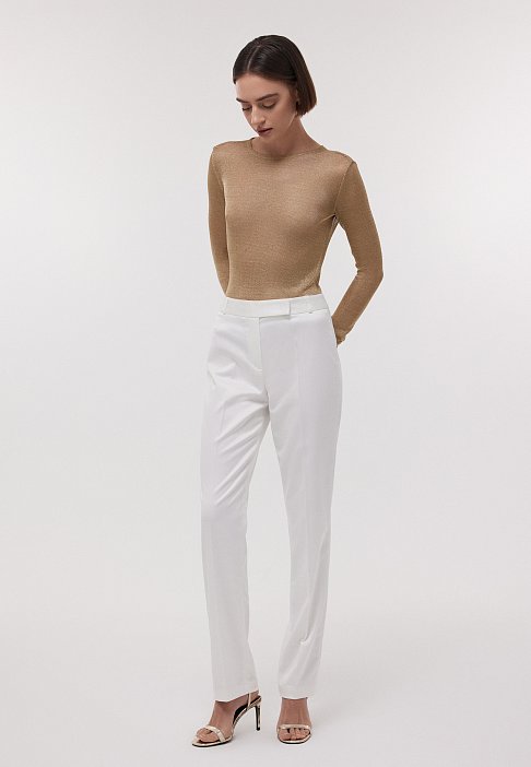 Сетчатый лонгслив с люрексом: фото №2