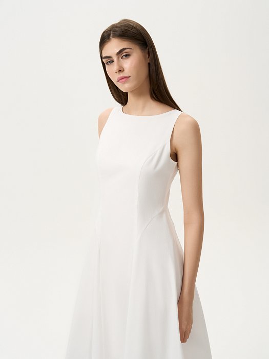 Расклешенное платье из поплина : фото №2