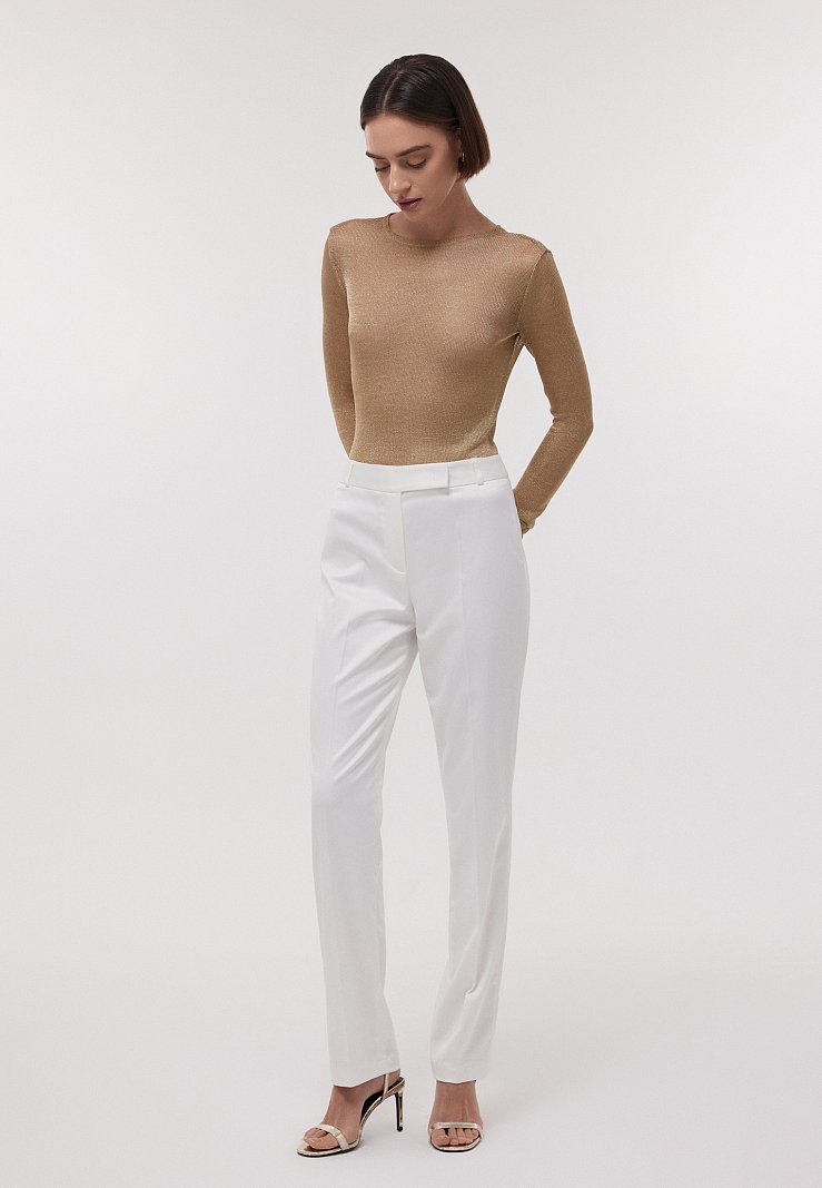 Сетчатый лонгслив с люрексом