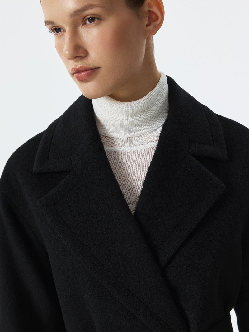 Пальто-халат из 100% шерсти